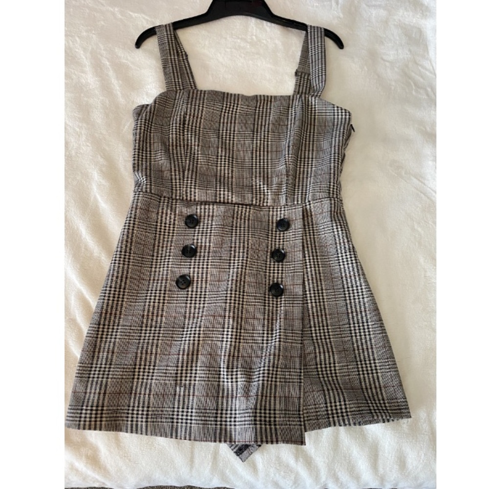 Forever 21 plaid romper